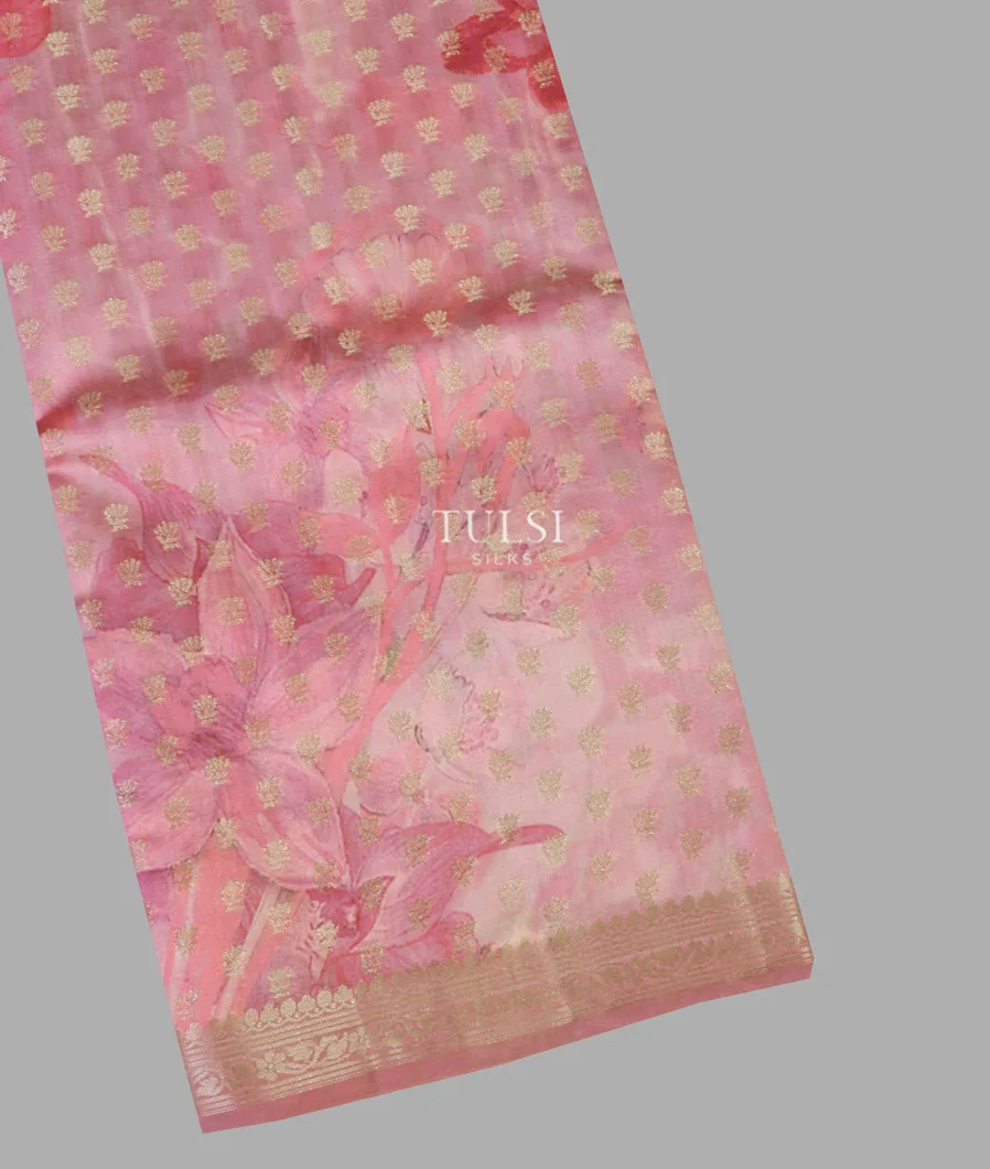 Pink Chaniya Silk Saree T654620-image