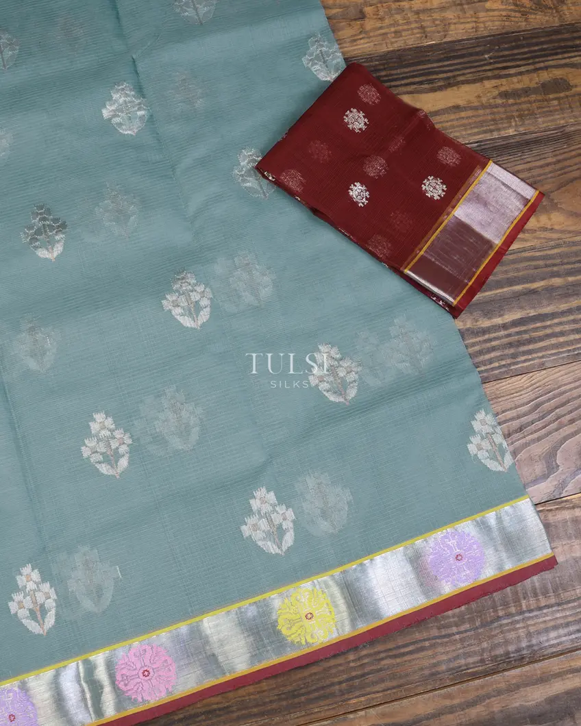 Blue Zari Kota Saree T635946-image