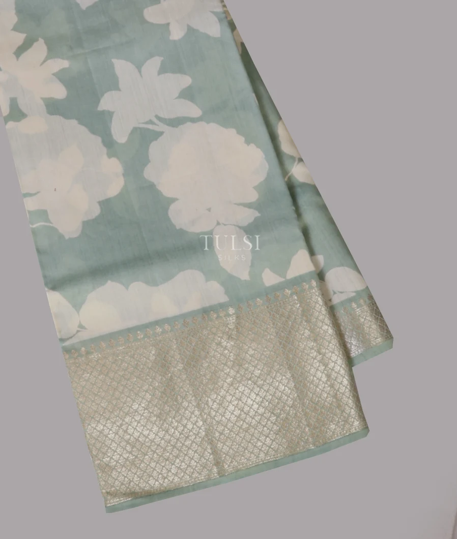 Bluish Grey Chaniya Silk Saree T653853-image