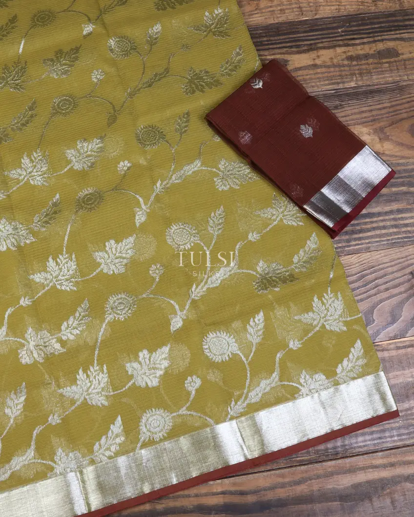 Green Zari Kota Saree T634834-image