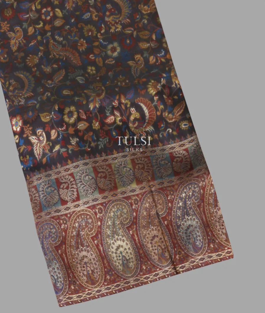 Black Kashmir Kani Silk Saree T660027-image