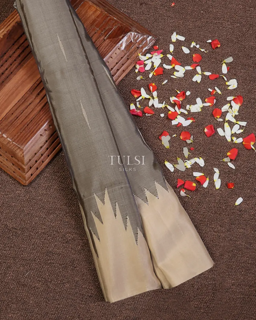 Grey Gadwal Silk Saree T663790-image