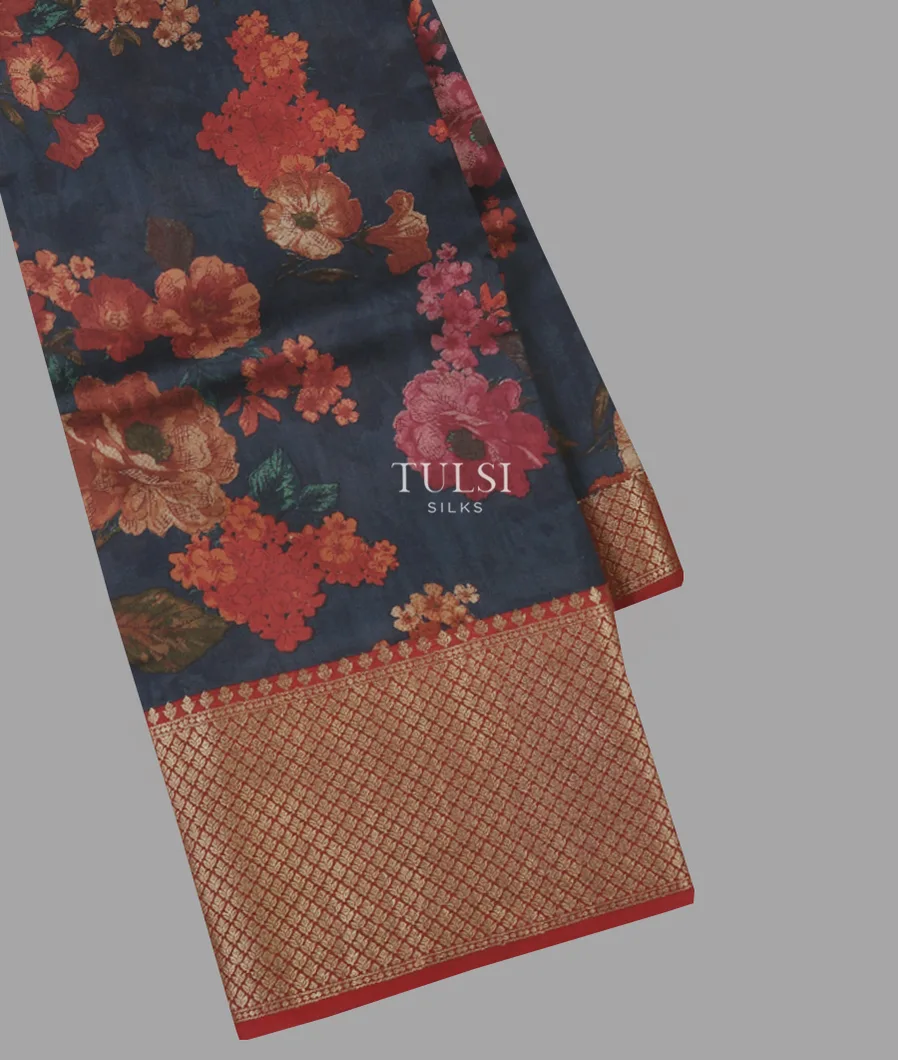 Blue Chaniya Silk Saree T660798-image