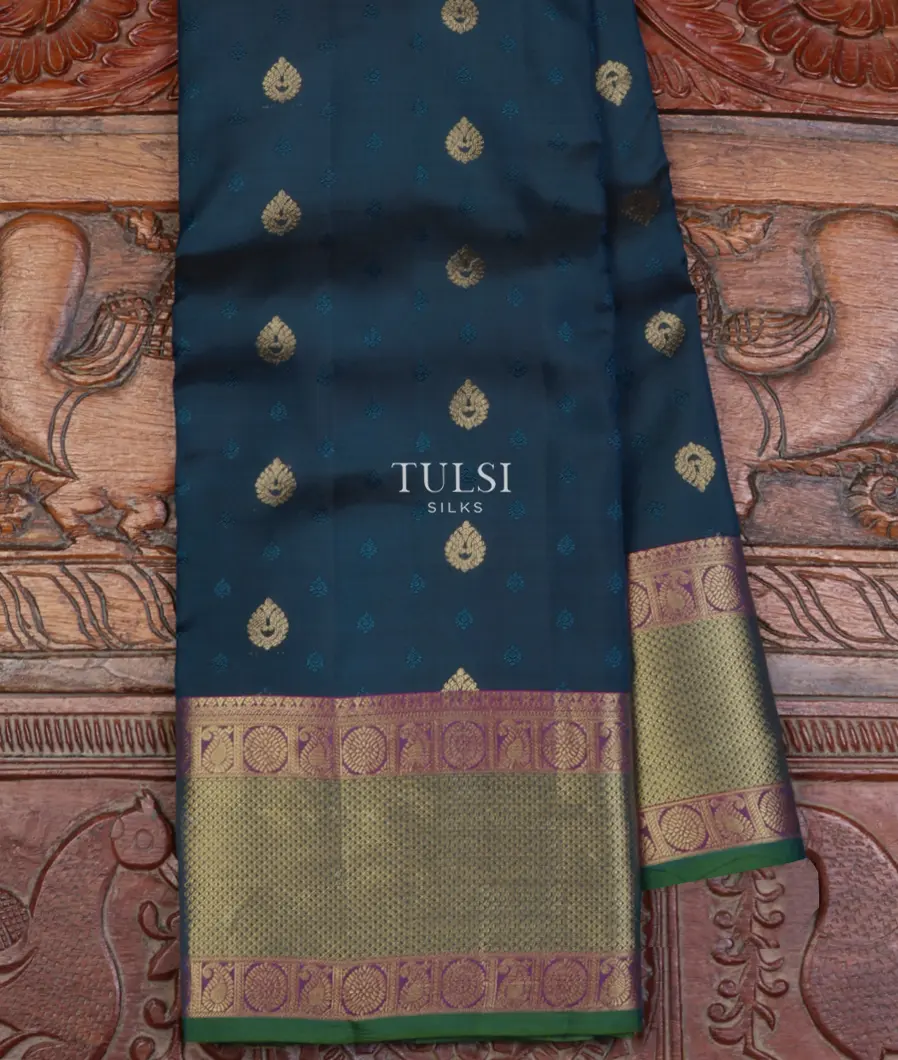 Blue Soft Silk Saree T644336-image