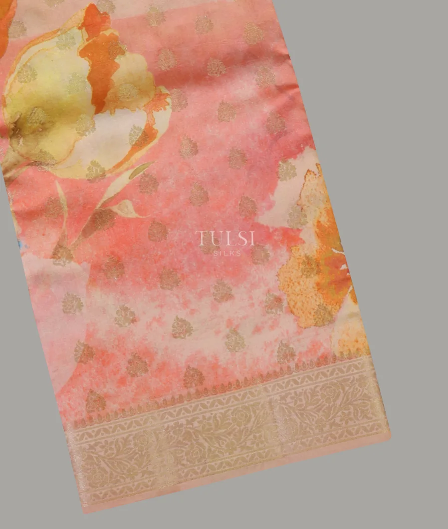 Multicolour Chaniya Silk Saree T654631-image