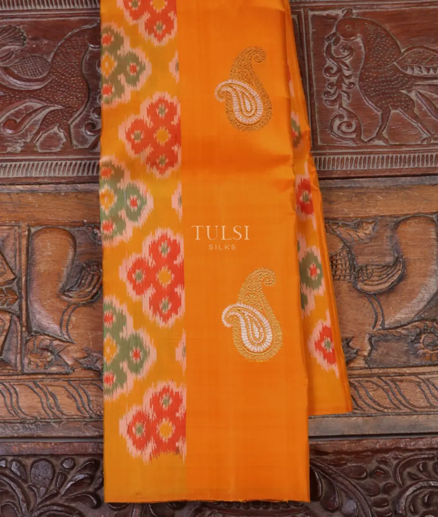 Light Orange Kanjivaram Silk Saree T665218-image