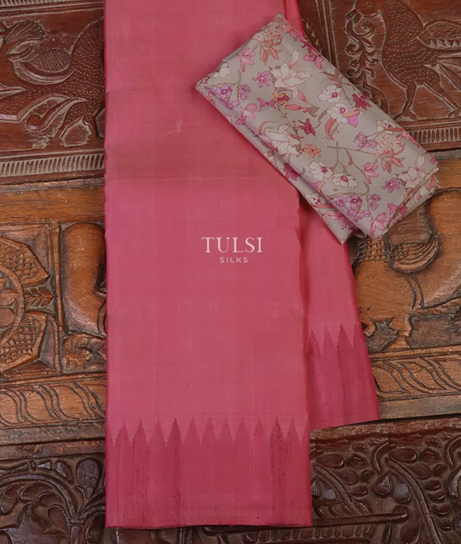 Pink Kanjivaram Silk Saree T665166-image