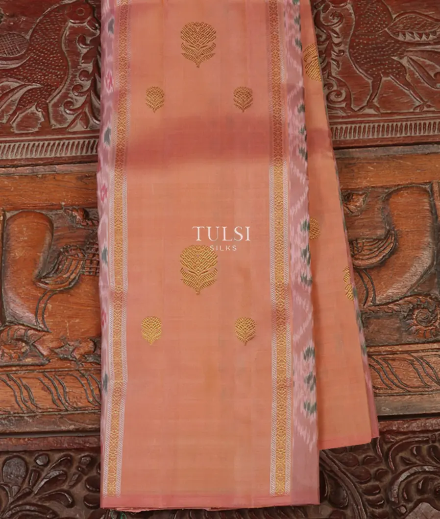 Peach Kanjivaram Silk Saree T665230-image