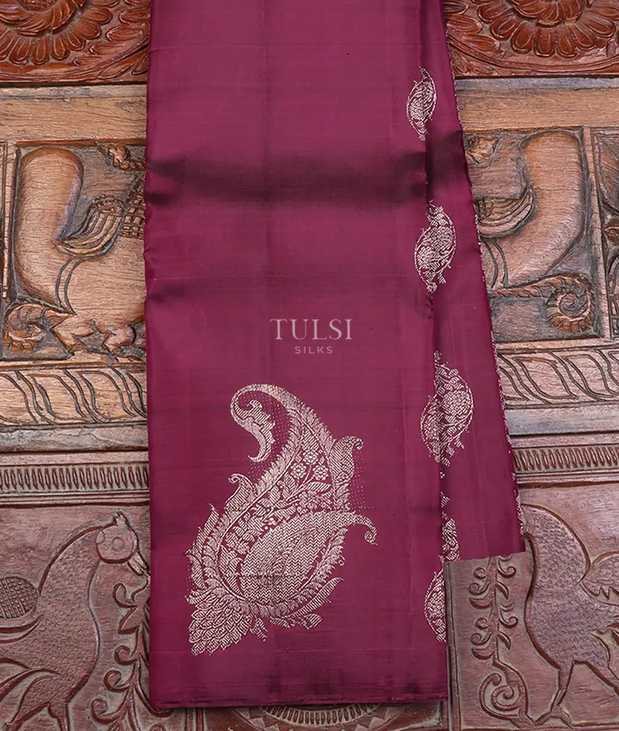 Purple Kanjivaram Silk Saree T654855-image
