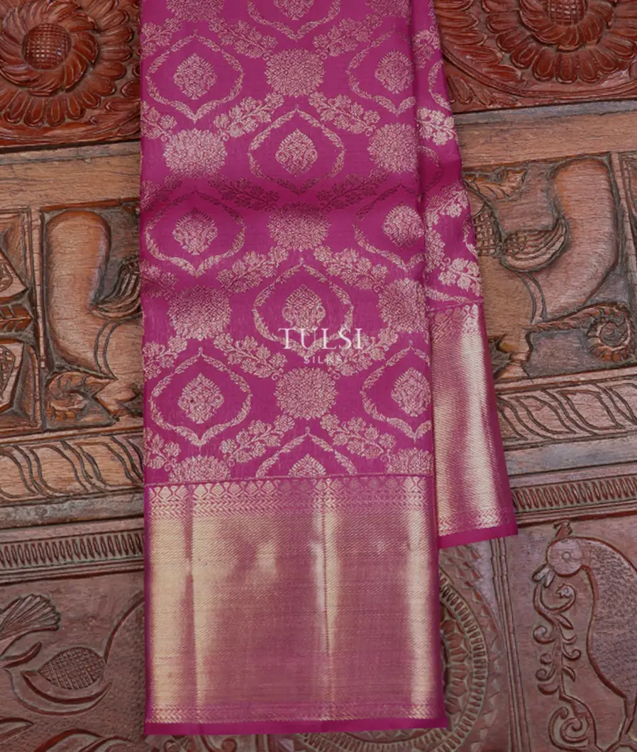 Pinkish Purple Kanjivaram Silk Saree T599550-image