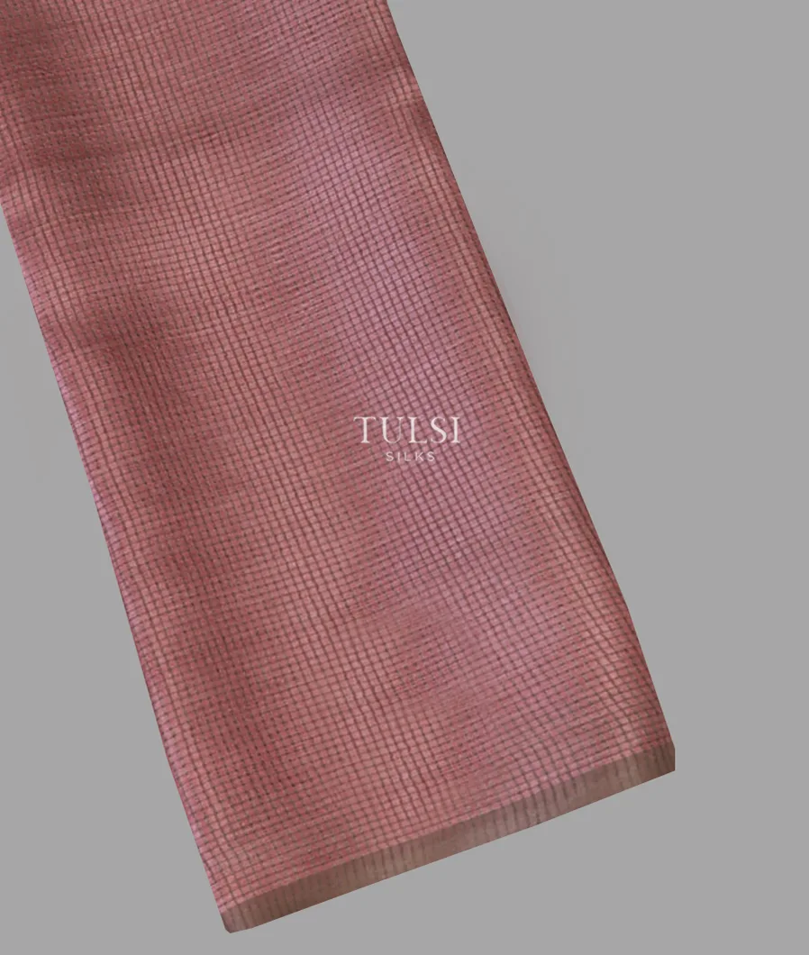 Pink Woven Tussar Saree T664198-image
