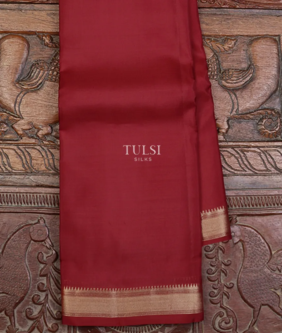 Maroon Soft Silk Saree T650482-image