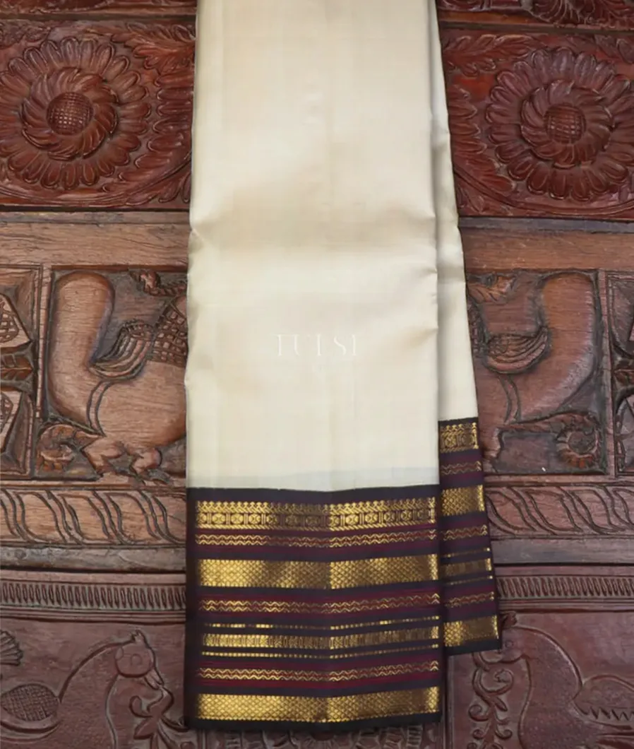 Off-White Kanjivaram Silk Saree T657776-image