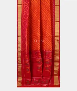 rust-and-orange-pochampalli-silk-cotton-saree-t650387-t650387-b