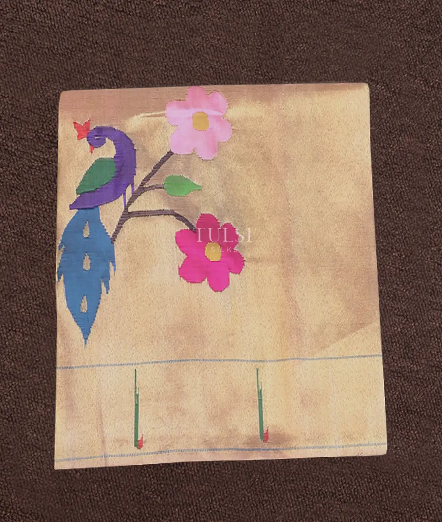 Gold Paithani Silk Blouse T664092-image