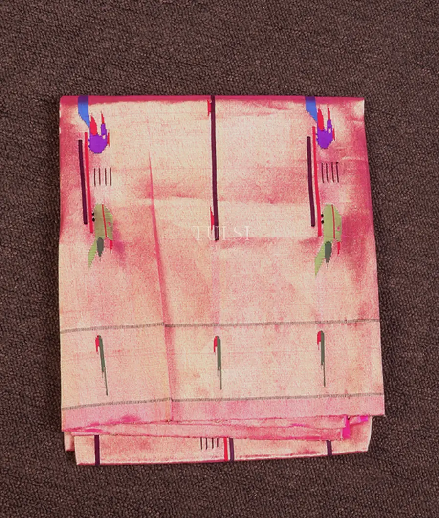 Pink Paithani Silk Blouse T638852-image