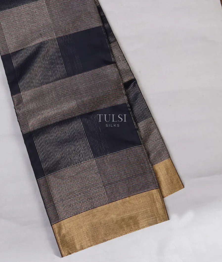 Blue Silk Cotton Saree T648845-image
