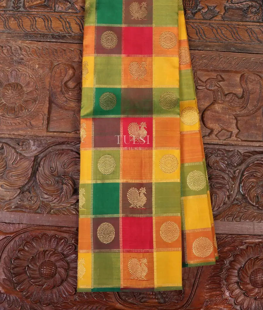 Multicolour Kanjivaram Silk Saree T623690-image