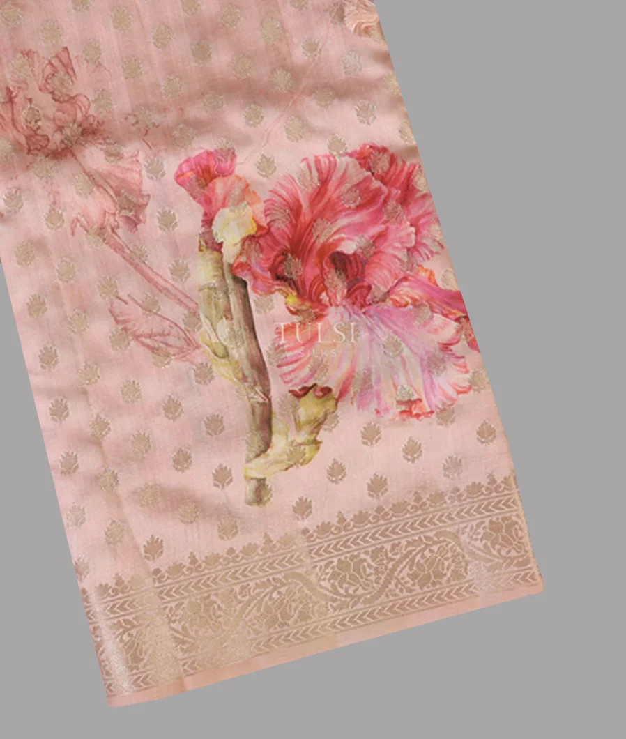 Pink Chaniya Silk Saree T654627-image