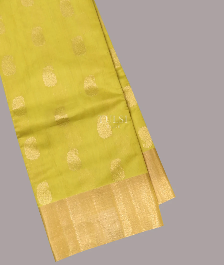 Green Silk Cotton Saree T660904-image