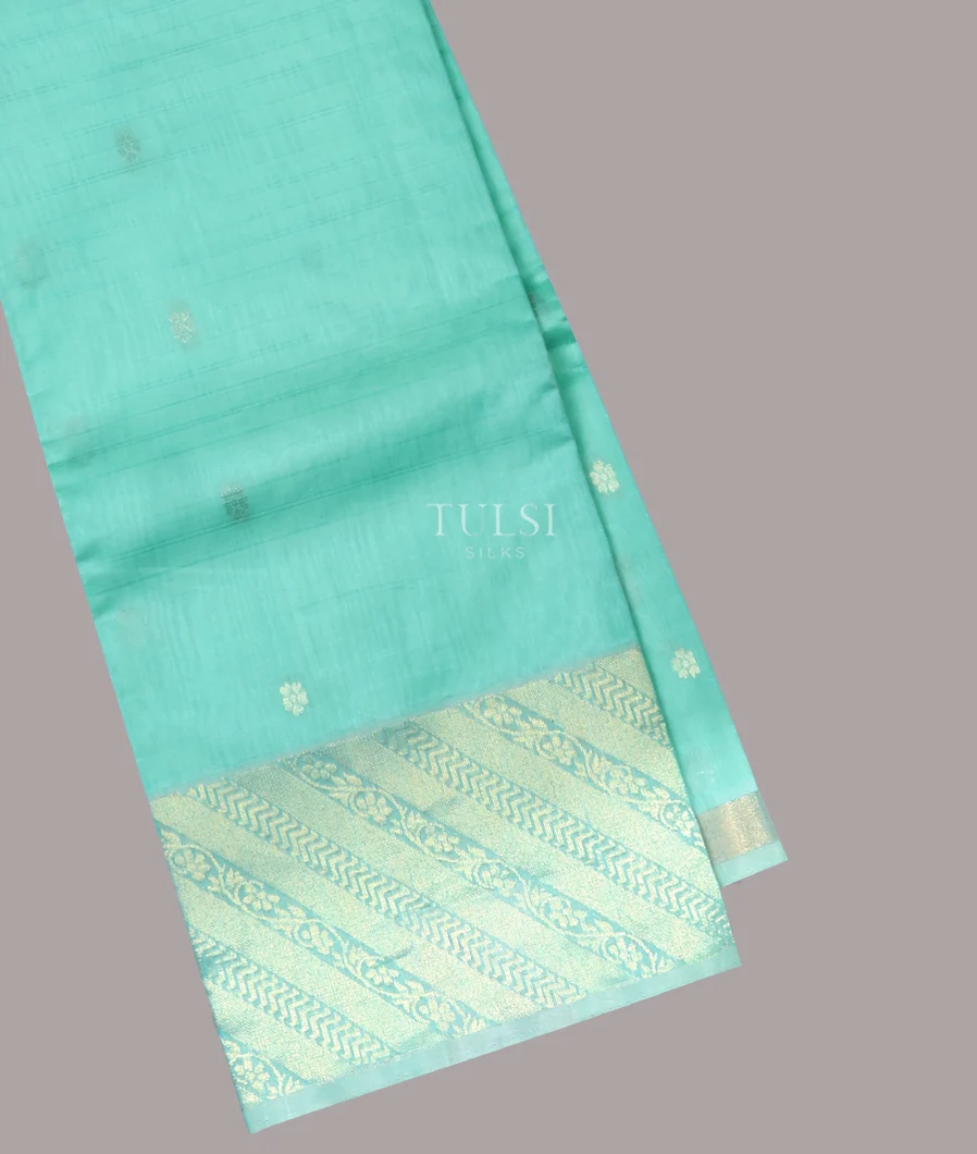 Blue Silk Cotton Saree T638097-image