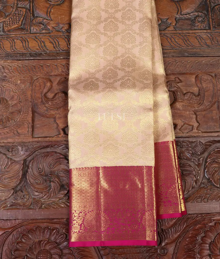 Beige Kanjivaram Silk Saree T651422-image