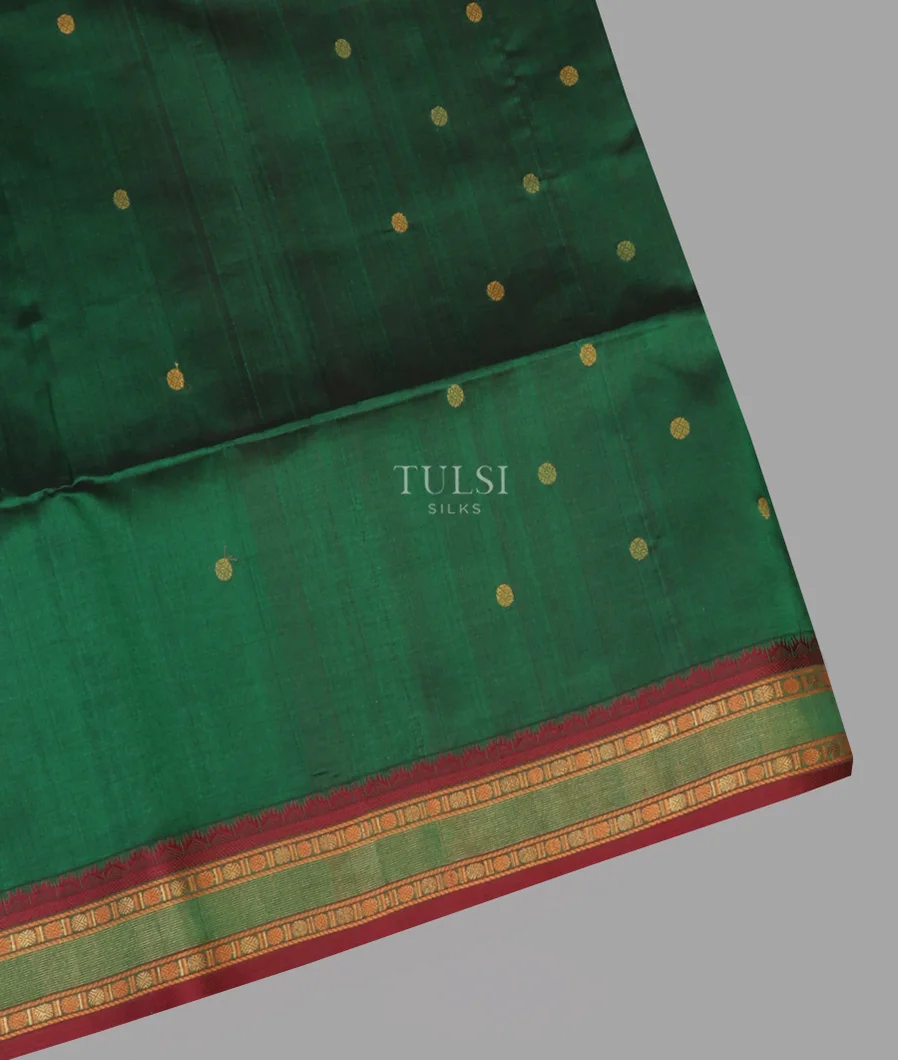 Green Silk Cotton Saree T664453-image