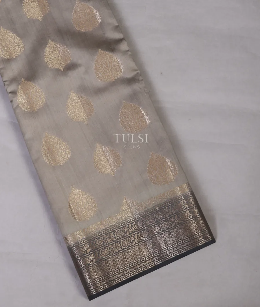 Grey Chaniya Silk Saree T665136-image