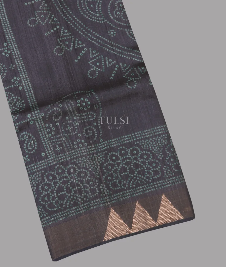 Grey Tussar Printed Saree T640936-image
