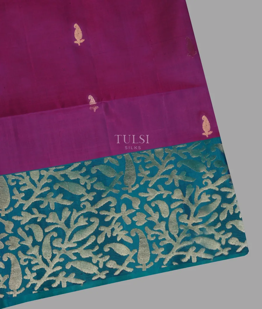 Purple Soft Silk Saree T662630-image