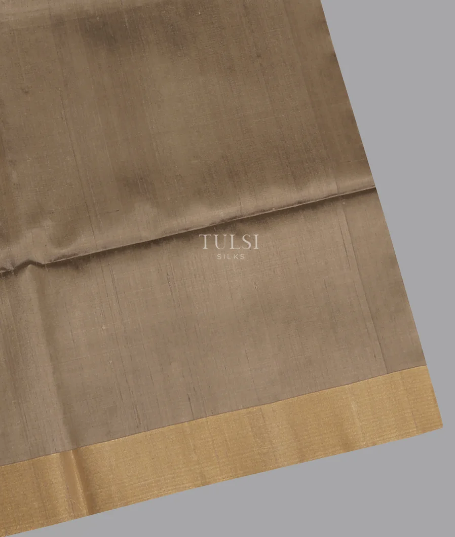 Grey Woven Raw Silk Saree T666675-image