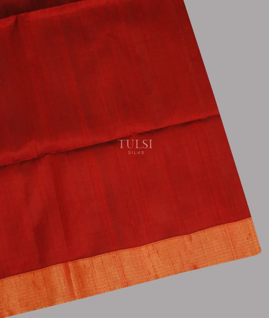 Red Woven Raw Silk Saree T666671-image