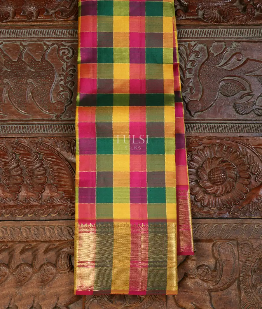 Multicolour Kanjivaram Silk Saree T667159-image