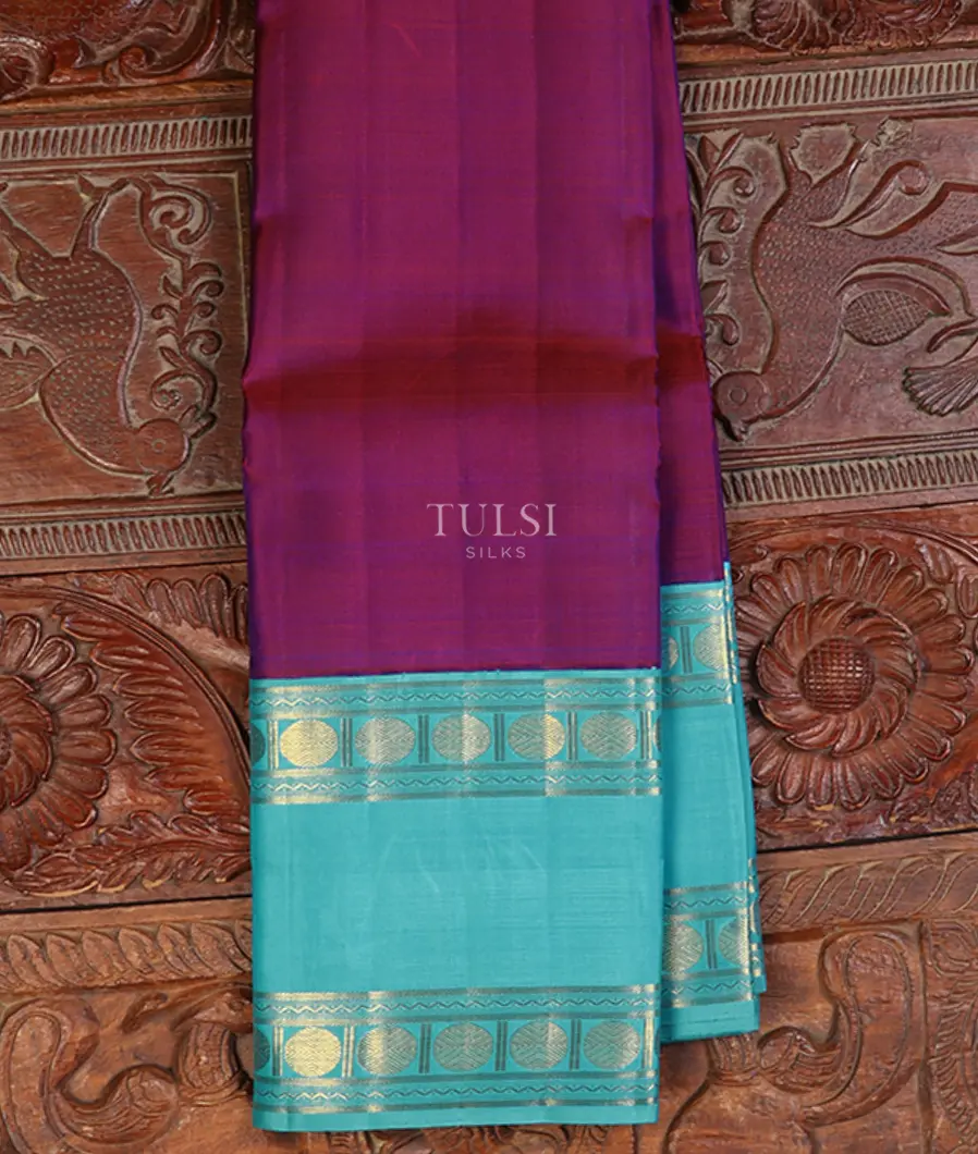 Purple Kanjivaram Silk Saree T666663-image
