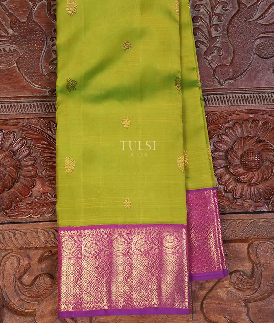 Yellowish Green Kanjivaram Silk Saree T661629-image