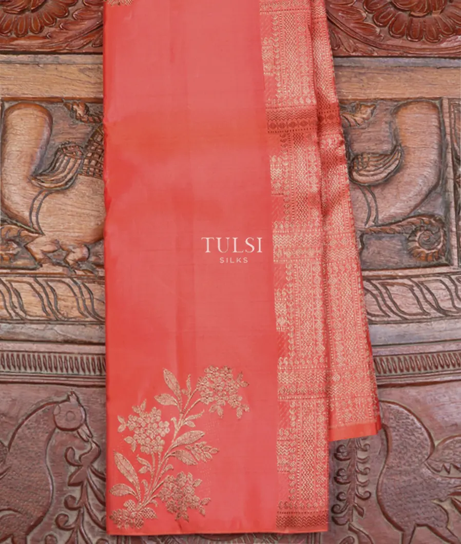 Peach Kanjivaram Silk Saree T645908-image