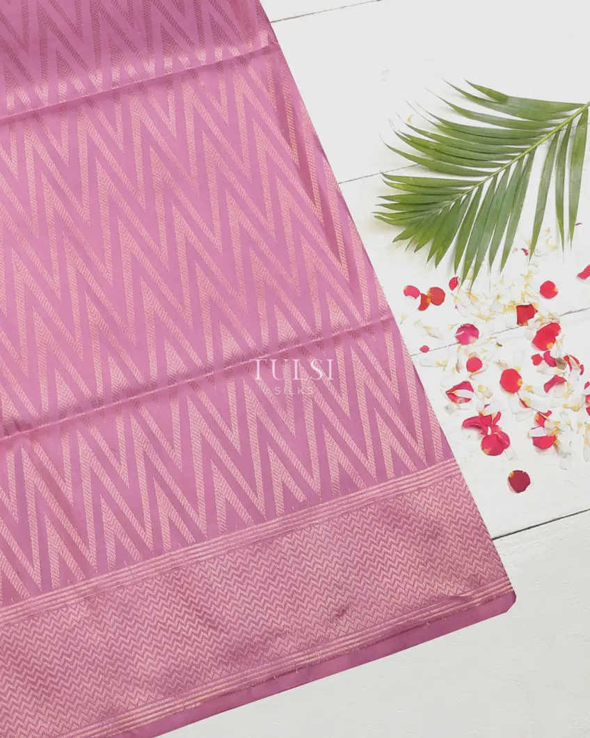 Lavender Pink Soft Silk Saree T667817-image