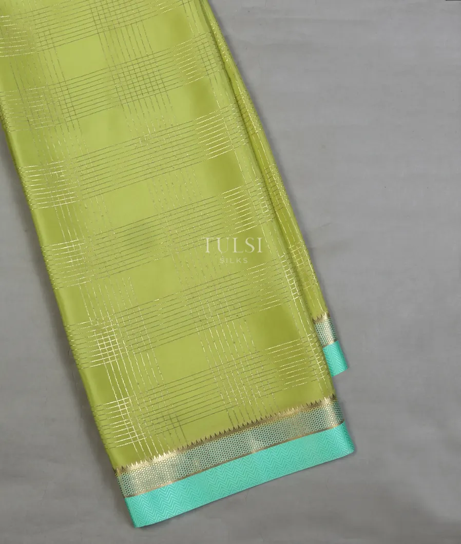 Green Mysore Silk Saree T665384-image