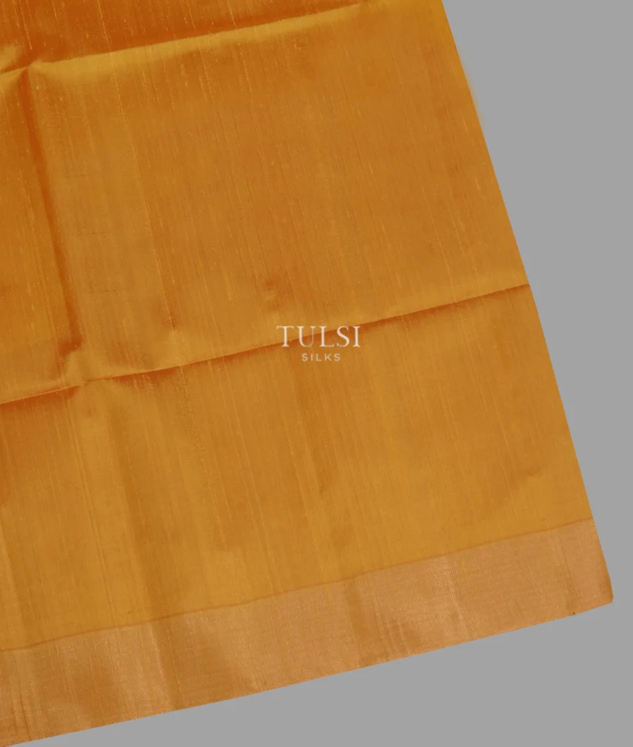 Yellow Woven Raw Silk Saree T666672-image