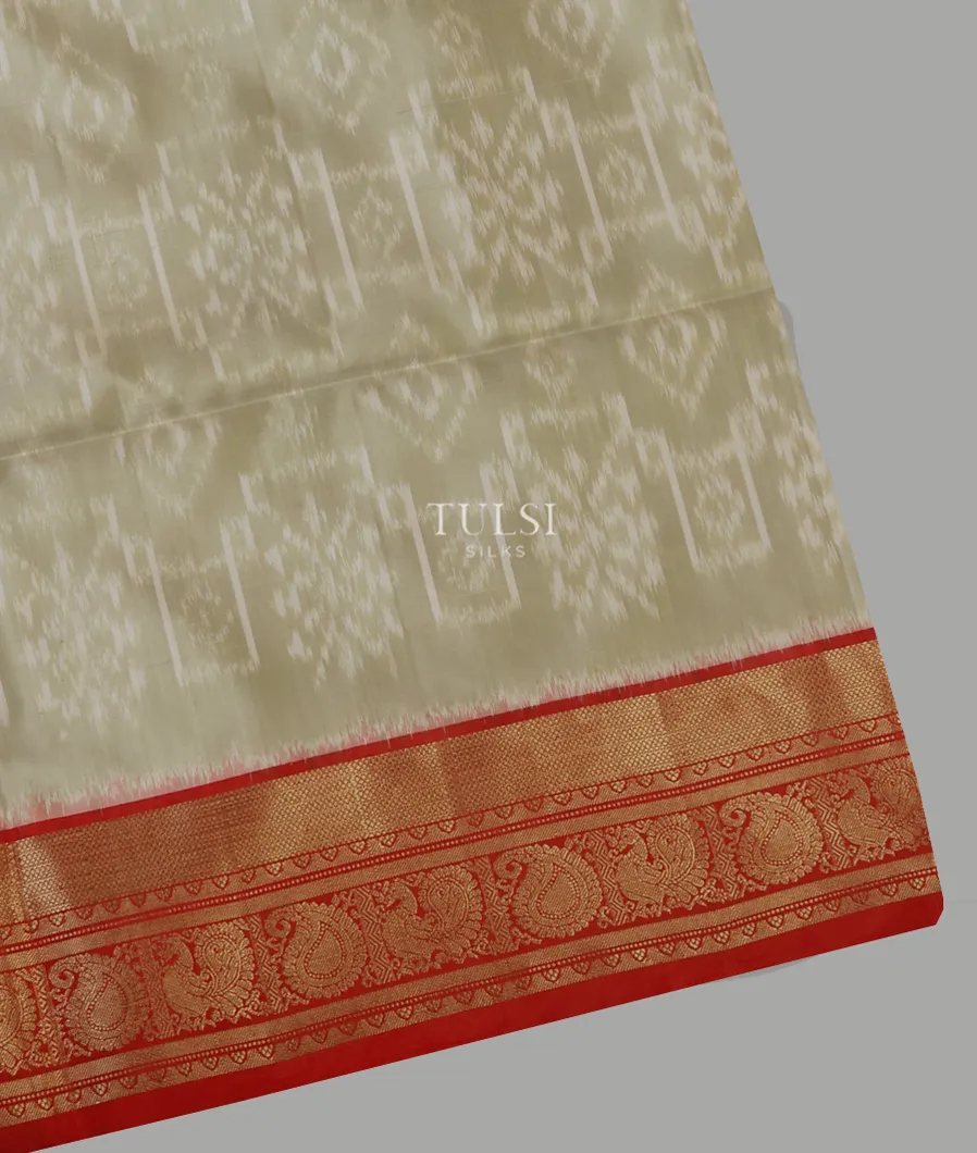 Light Greenish Grey Soft Silk Saree T638820-image