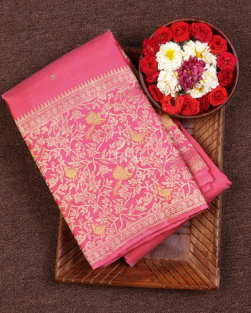 Pink Kanjivaram Silk Saree T667452-image