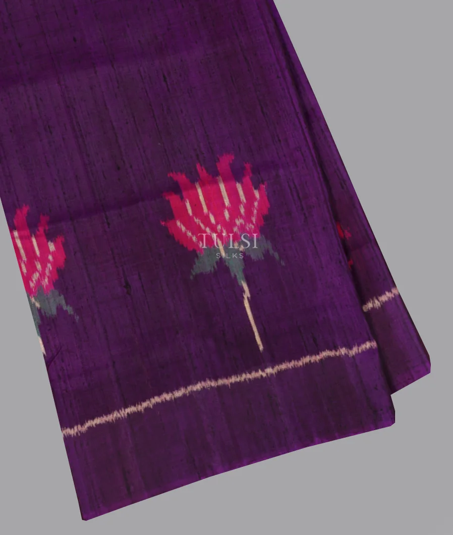 Purple Patola Silk Saree T669492-image