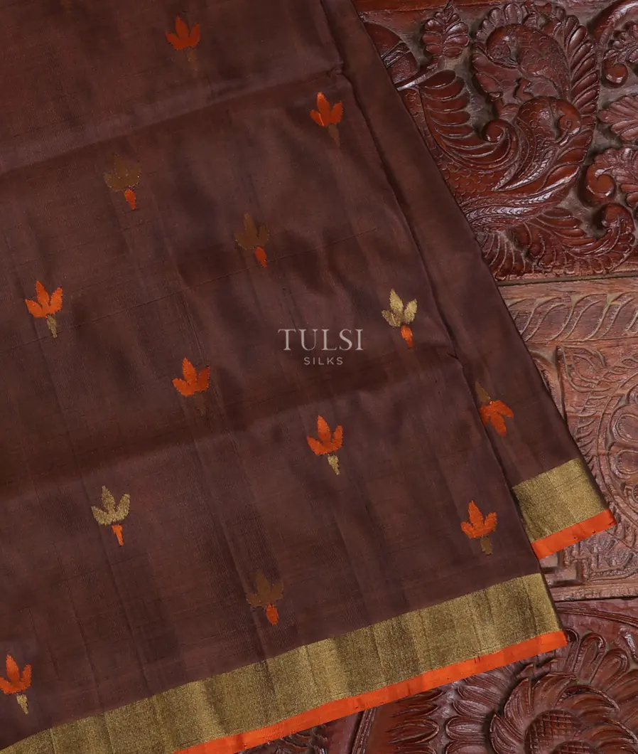 Brown Uppada Silk Saree T645983-image