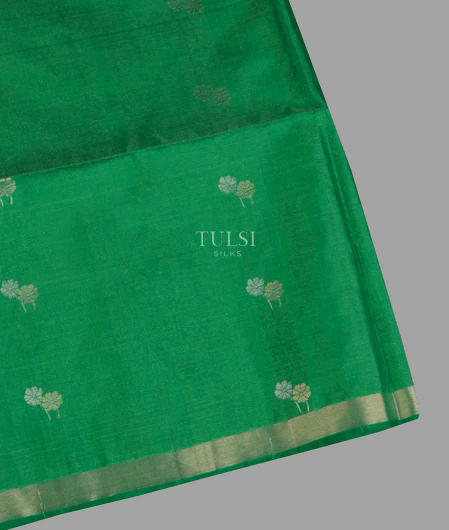 Green Tissue Soft Silk Saree T620024-image