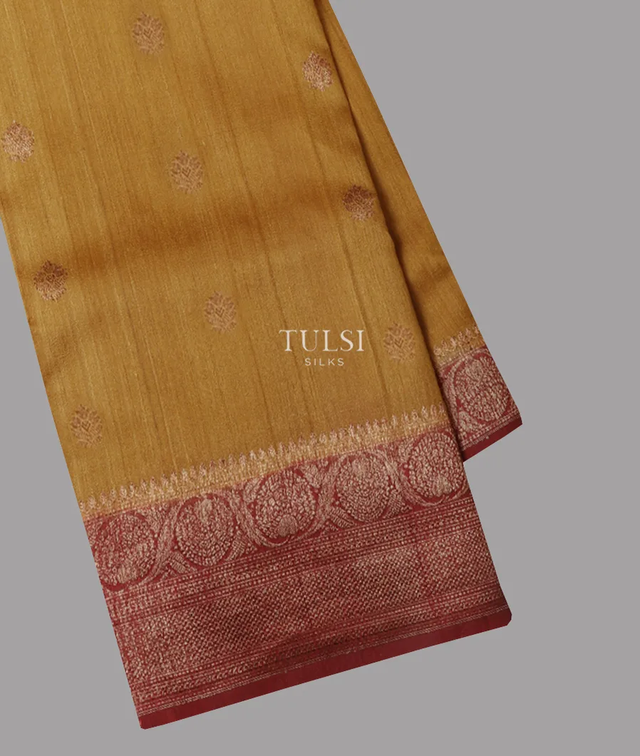 Yellow Banaras Tussar Saree T669723-image