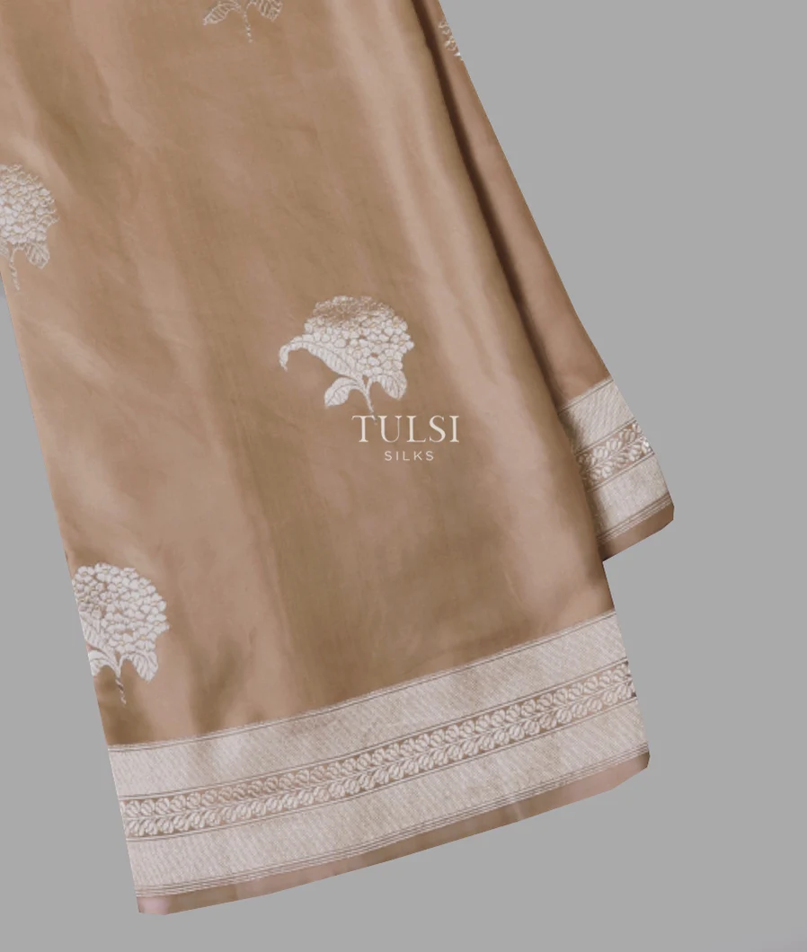 Beige Banaras Mashru Silk Saree T667963-image
