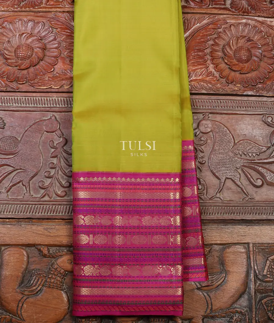 Yellowish Green Kanjivaram Silk Saree T663064-image