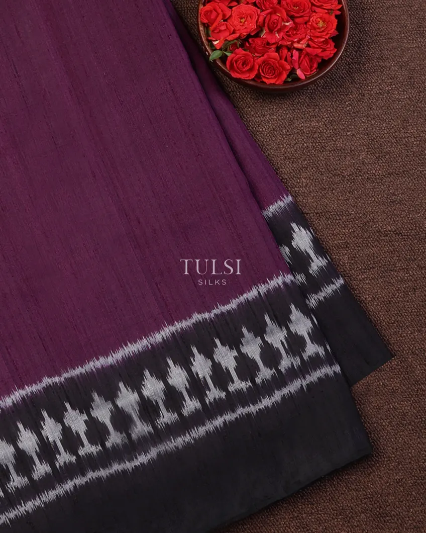 Purple Patola Silk Saree T669493-image