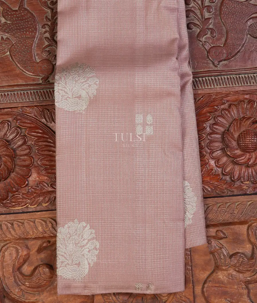 Dusty Pink Kanjivaram Silk Saree T667145-image