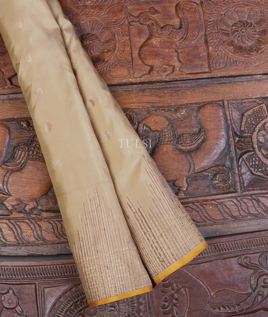 Beige Gadwal Silk Saree T610510-image